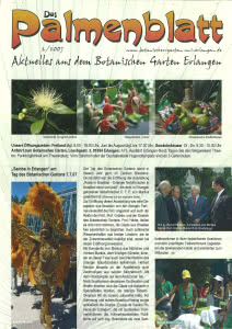 Titelseite Palmenblatt 2/2007